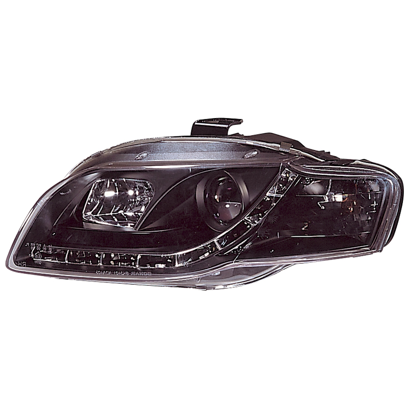 Set Headlights incl. DRL  Audi A4 B7 2005-2008 - Black