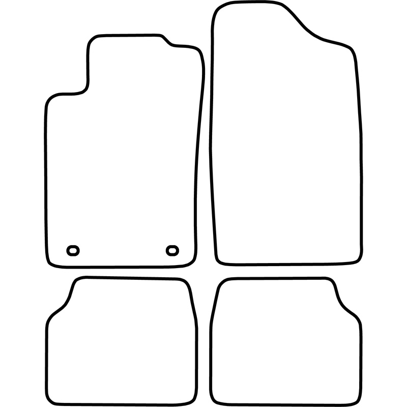 Set car mats  Peugeot 405 1987-1996