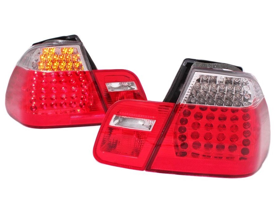 BMW E46 Sedan '98-'01 LED Facelift Taillights Red/White