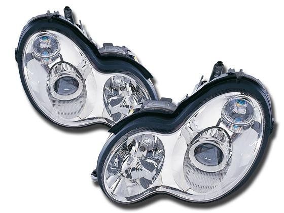 Headlights Mercedes W203 New Chrome