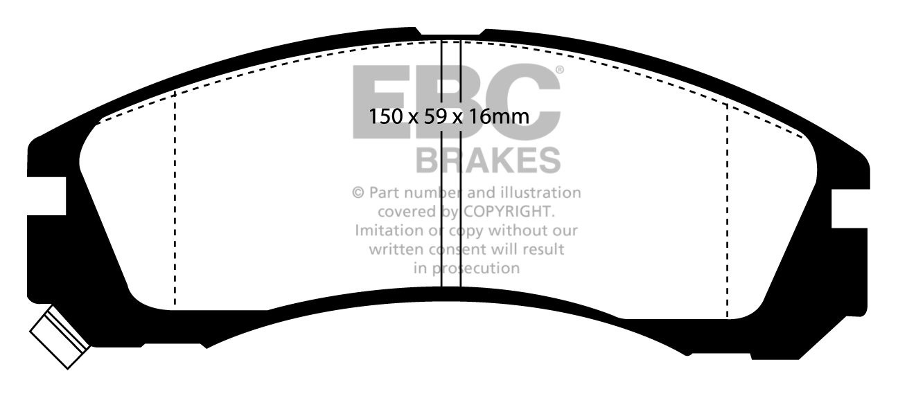 EBC Brakes CITROEN C-Crosser 2.4 2008-.. Remblokken voorzijde