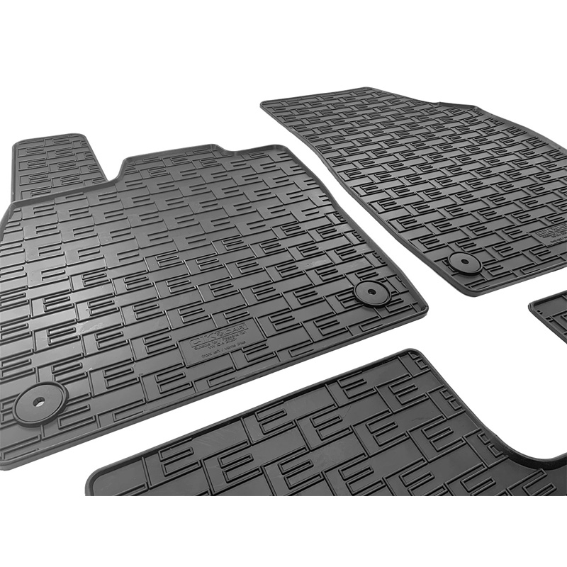 Rubber car mats set  Volkswagen ID.4 / ID.5 2020- & Skoda Enyaq iV 2020- incl. Coupé & Audi Q4 E-Tron (F4B) 2020- & Cupra Tavascan 2023- (4-pieces + fixing system)