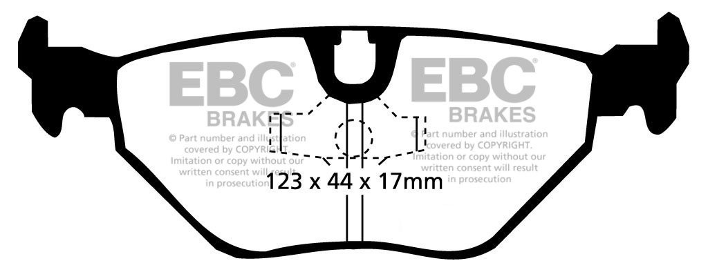 EBC Brakes BMW 520 2.0 (E34) 88-96 Remblokken achterzijde