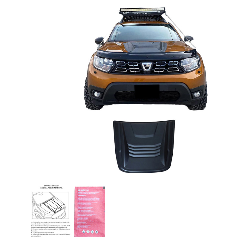 Bonnet Scoop  Dacia Duster I 2010-2017 & Duster II 2018-2024 - Matt black