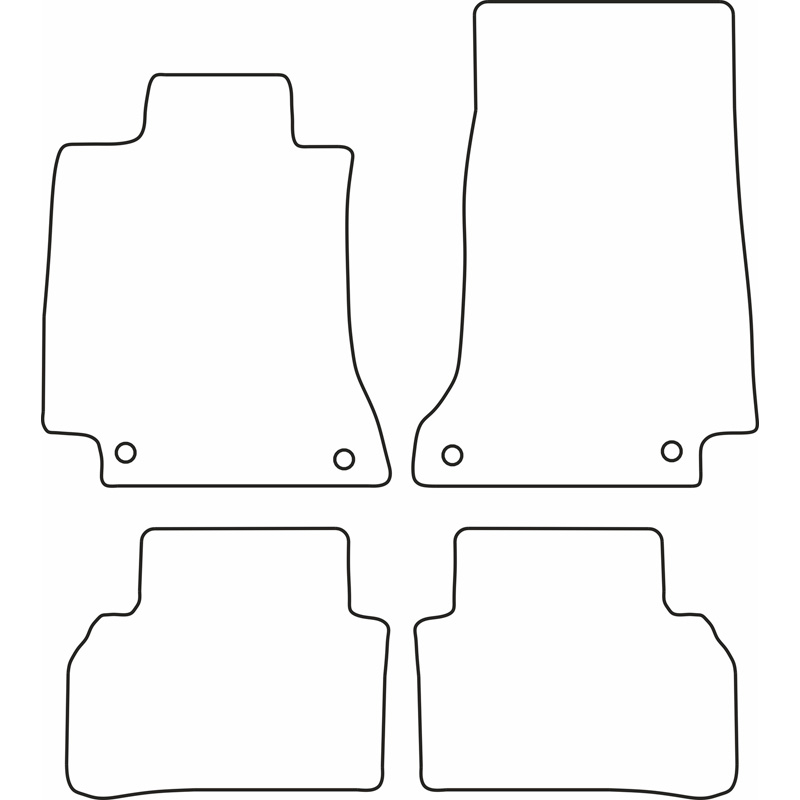 Set car mats  Mercedes C-Class W205 2014-2021