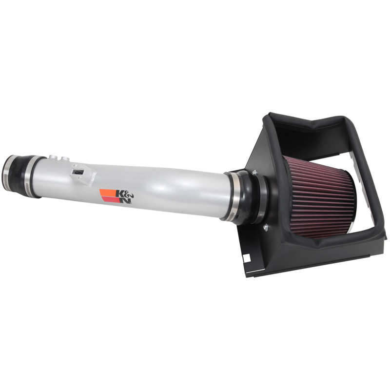 K&N High Performance Air Intake Kit  Ford F150 3.7L V6 2012-2014 - Silver (77-2585KS)