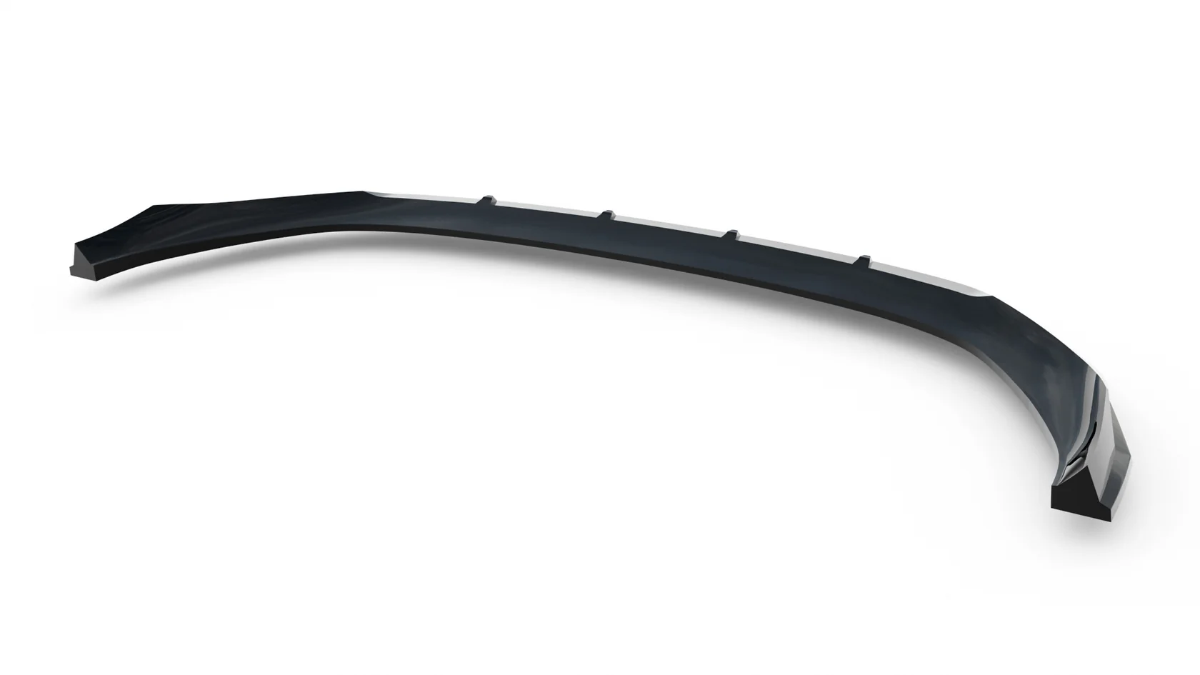 Voorspoiler passend voor Audi Q5 S-Line Sportback / SUV Mk3 2024 - Maxton Glans Zwart