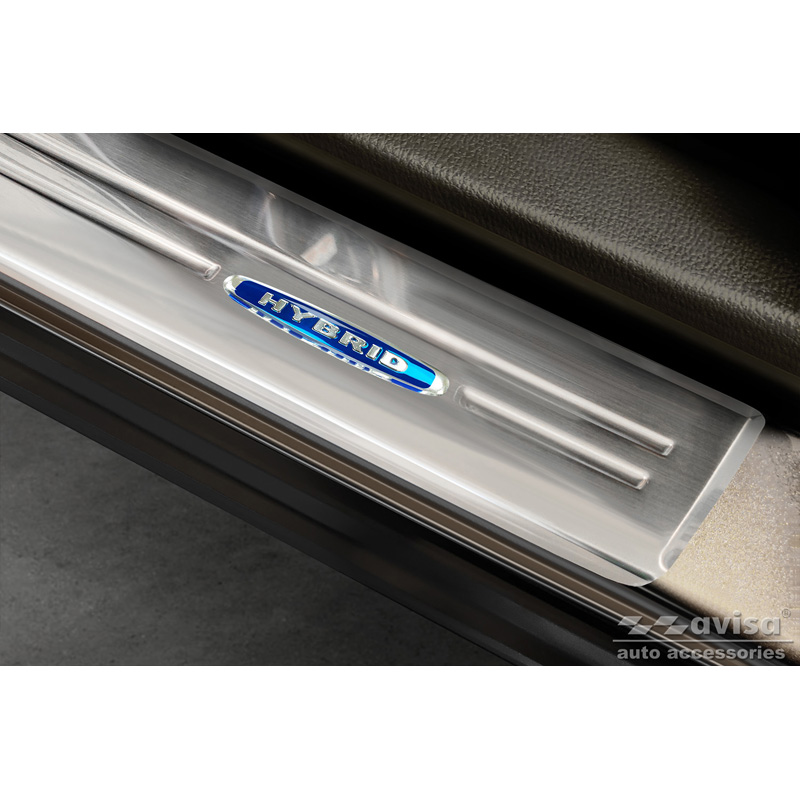 Inox door sill protectors  Mitsubishi Eclipse Cross PHEV 2021- 'Hybrid' - 4-pieces