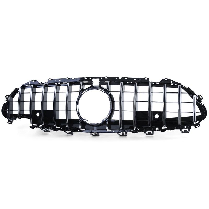 Grill passend voor Mercedes CLS C257 17-.. GT Look Glans Zwart/Chroom