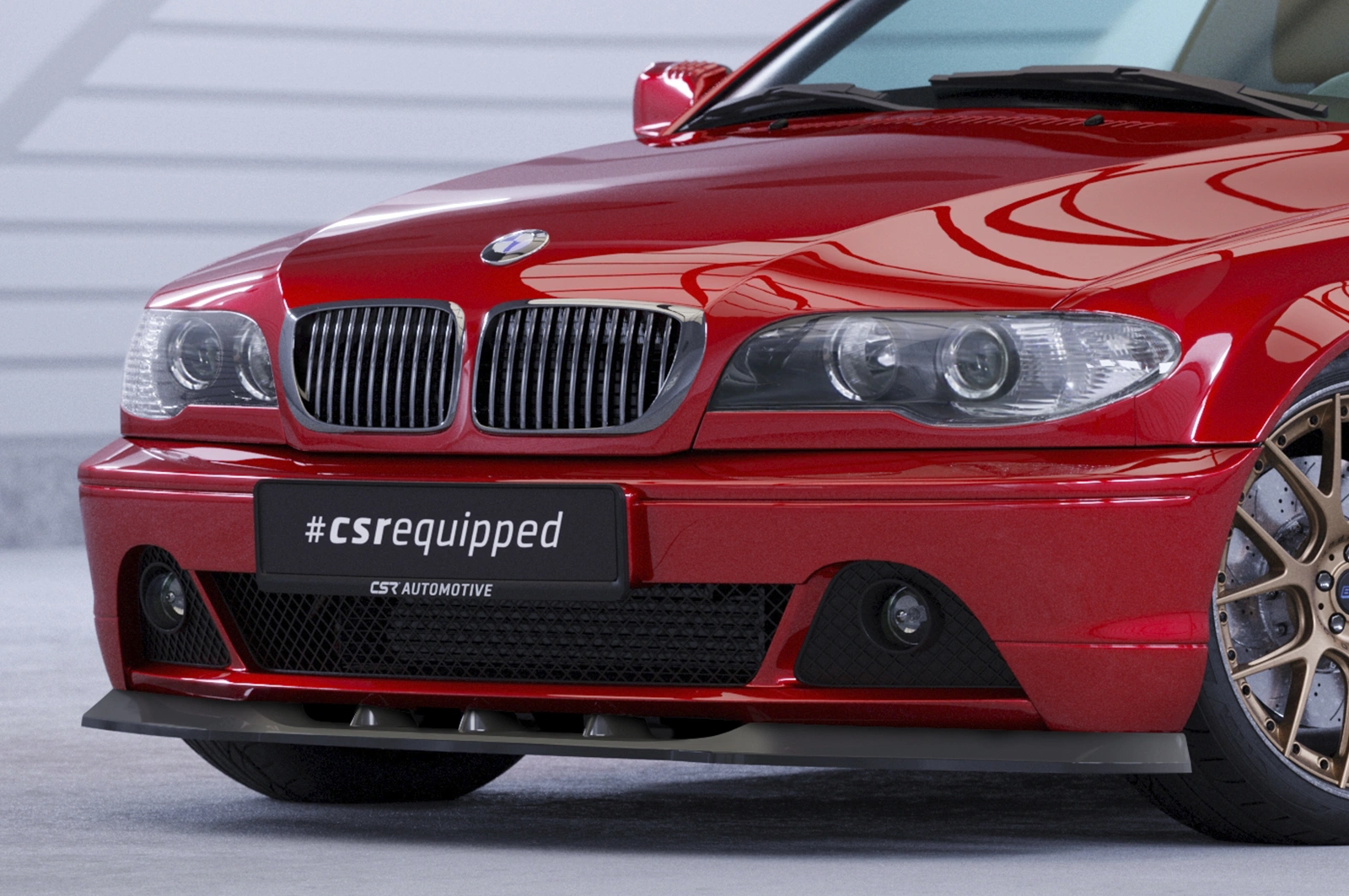 Voorspoiler passend voor BMW 3er E46 Coupé / Cabrio Glans Zwart – 03/2003–09/2006