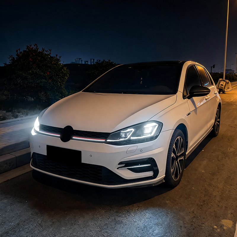 GTi-Look Grill with LED-Strip  Volkswagen Golf VII (7.5) HB/Variant Facelift 2017-2020