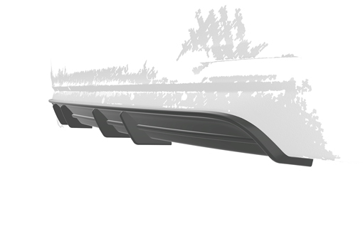 Diffuser passend voor BMW 3er F30 / F31 Limo / Touring Glans zwart