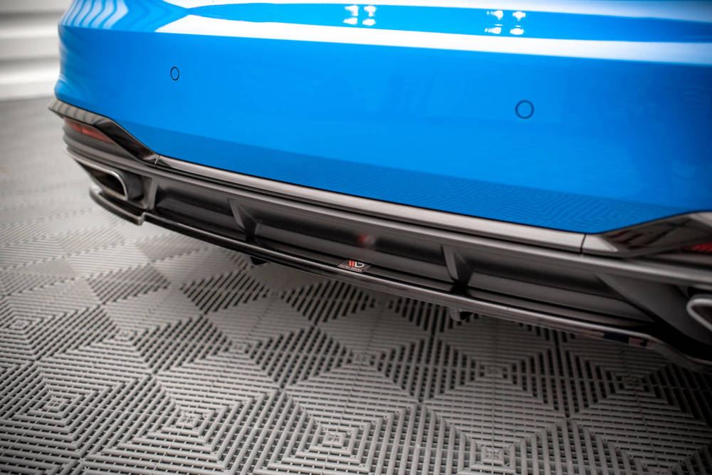 Diffuser passend voor Audi A5 5F FL S-Line Maxton Glans Zwart