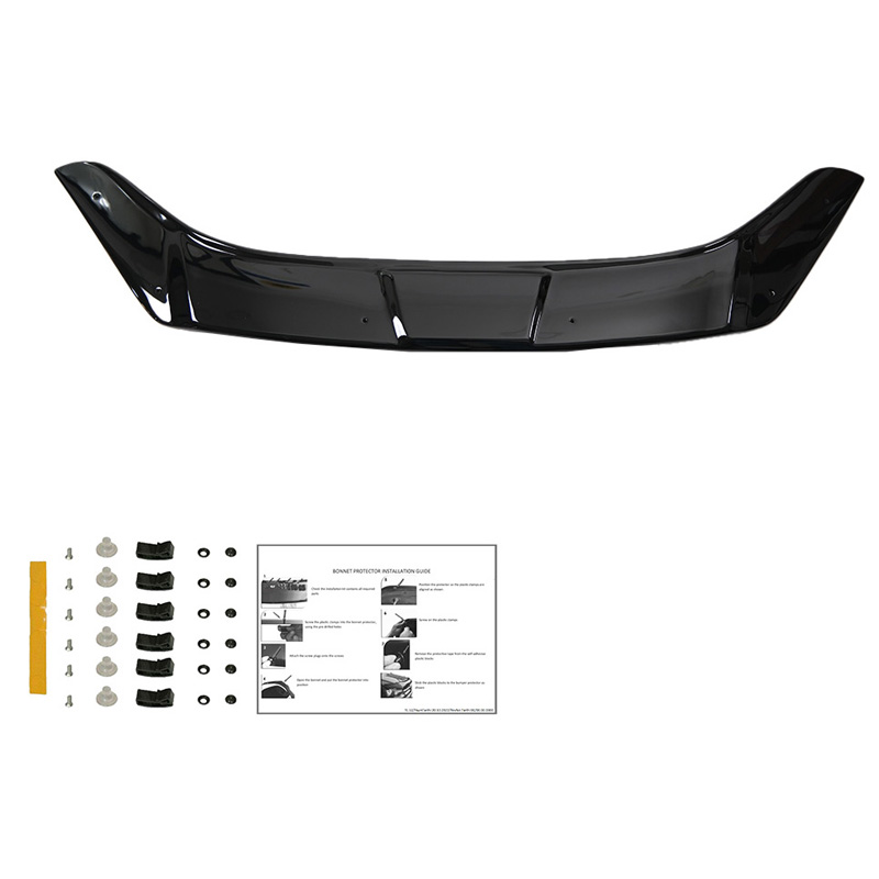 Bonnet Protector  Ford Transit Courier 2014-2019 - Gloss black