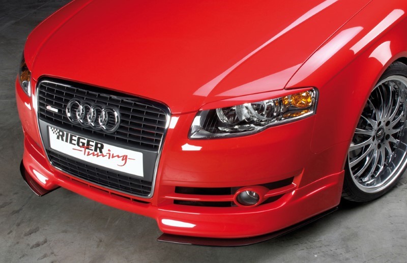 Spoilerzwaard Carbon voor Spoilerlip Audi A4 8E B7 11.04- Rieger