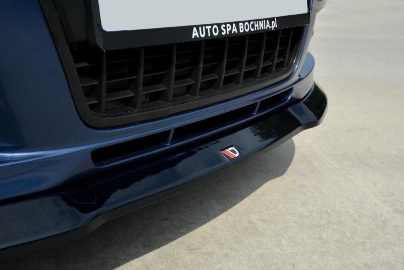 Voorspoiler passend voor Audi A6 S-Line C6 Glanzend Zwart