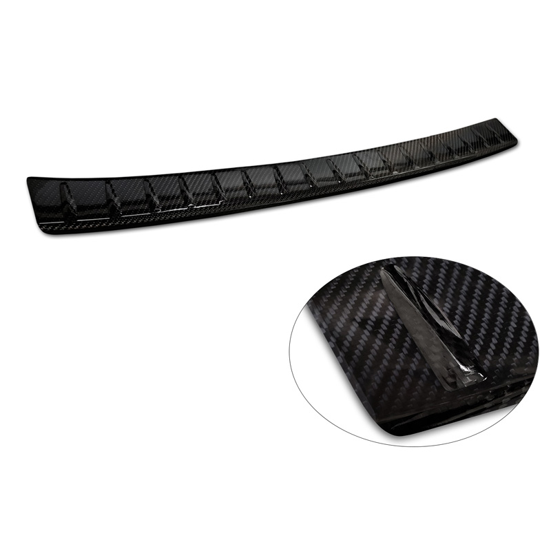 Real 3D Carbon Rear bumper protector  BMW 7-Series G70 Sedan M-Package 2023-