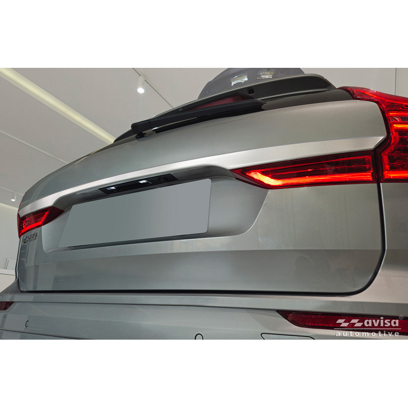 Avisa Brushed Stainless Steel Trunk Tailgate Trim Cover  Volvo XC60 II 2017-2021 & Facelift 2021-