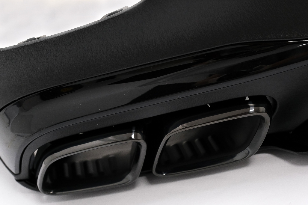 Diffuser passend voor Mercedes GLC C253 (2020-..) Coupe Facelift GLC63 incl. Uitlaat Stukken