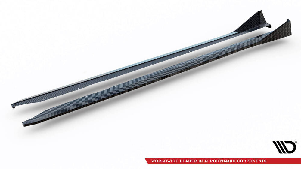Zijskirts passend voor BMW M2 G87 Maxton Carbon