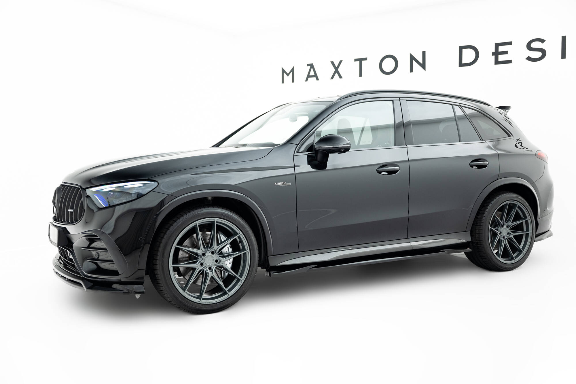 Zijskirts passend voor Mercedes-AMG GLC 43 X254 Maxton Glanzend zwart