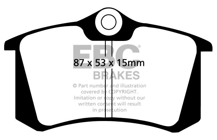 EBC Brakes AUDI A4 8H Cabrio 2.0 TD 2005-2008 Remblokken achterz