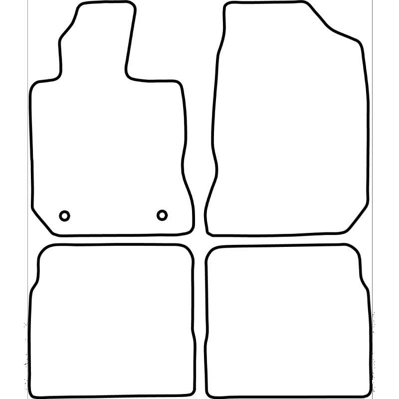Set velour car mats  Chrysler PT Cruiser 2000-2010
