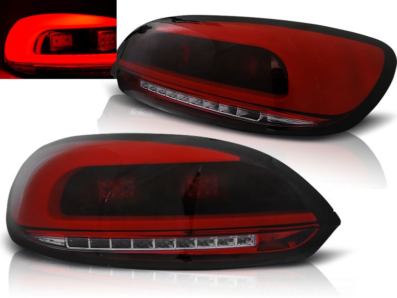 Tail Lights VW Scirocco 08-14 Tube LED Red/Smoke