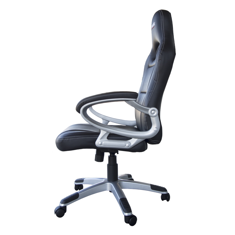 Simoni Racing Office Chair / Gaming Chair - Black Ecoleather - Adjustable
