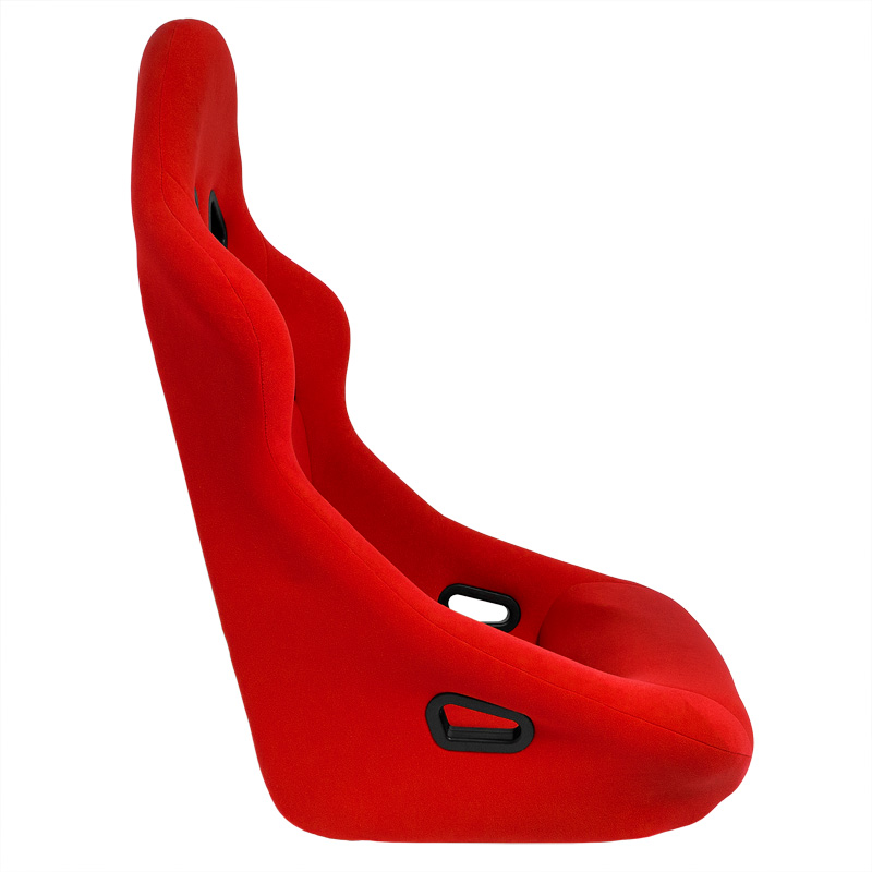 Sport seat 'Zandvoort' - Red - Non-reclinable back-rest - incl. slides