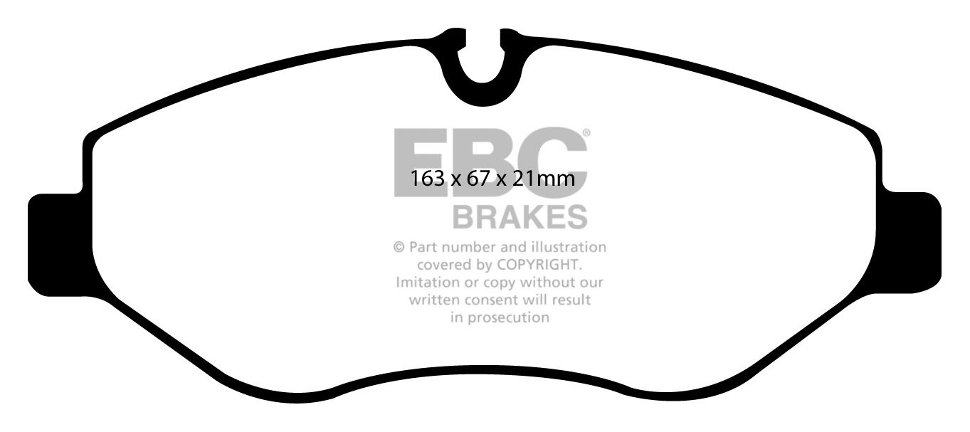 EBC Brakes VW BEDRIJFSWAGEN Crafter 30 2.5 TD 2006-.. Remblokken