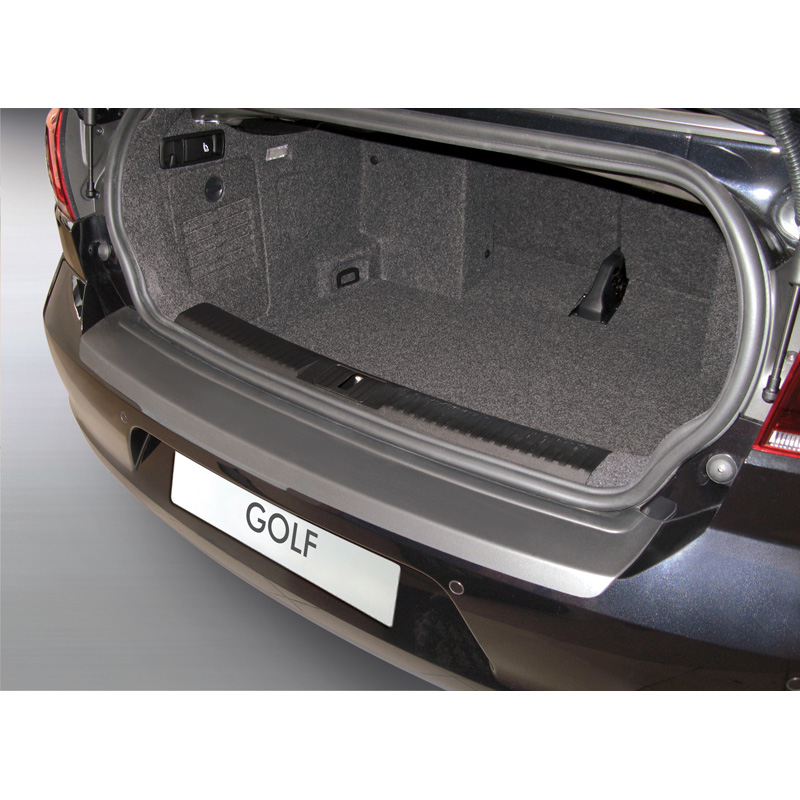 ABS Rear bumper protector  Volkswagen Golf VI Cabrio 2011- Black