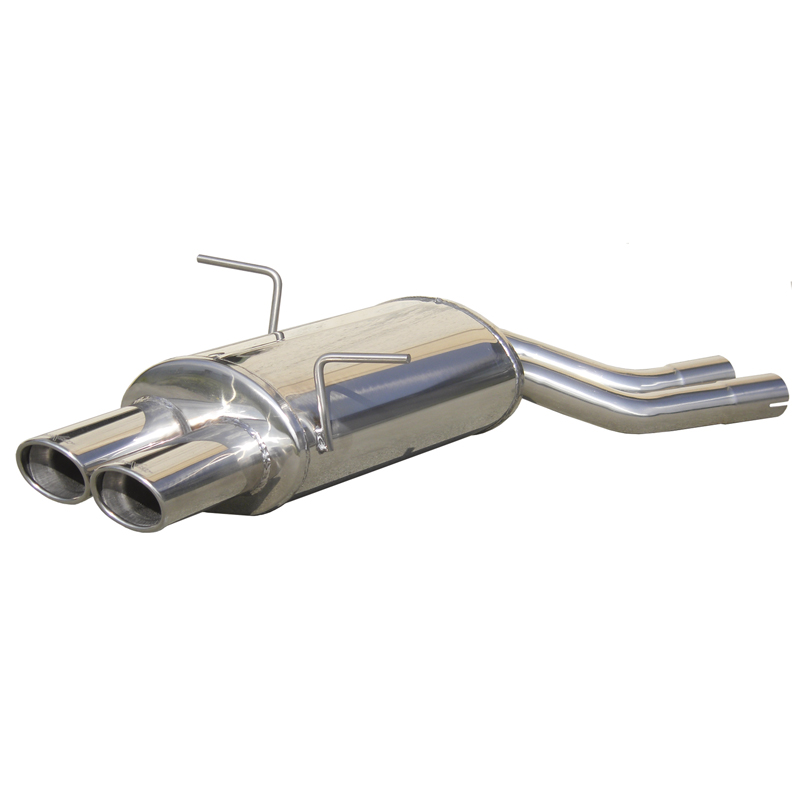 100% Inox Sport Exhaust  BMW 3-Series E46 320i 1998- 2x90x70mm