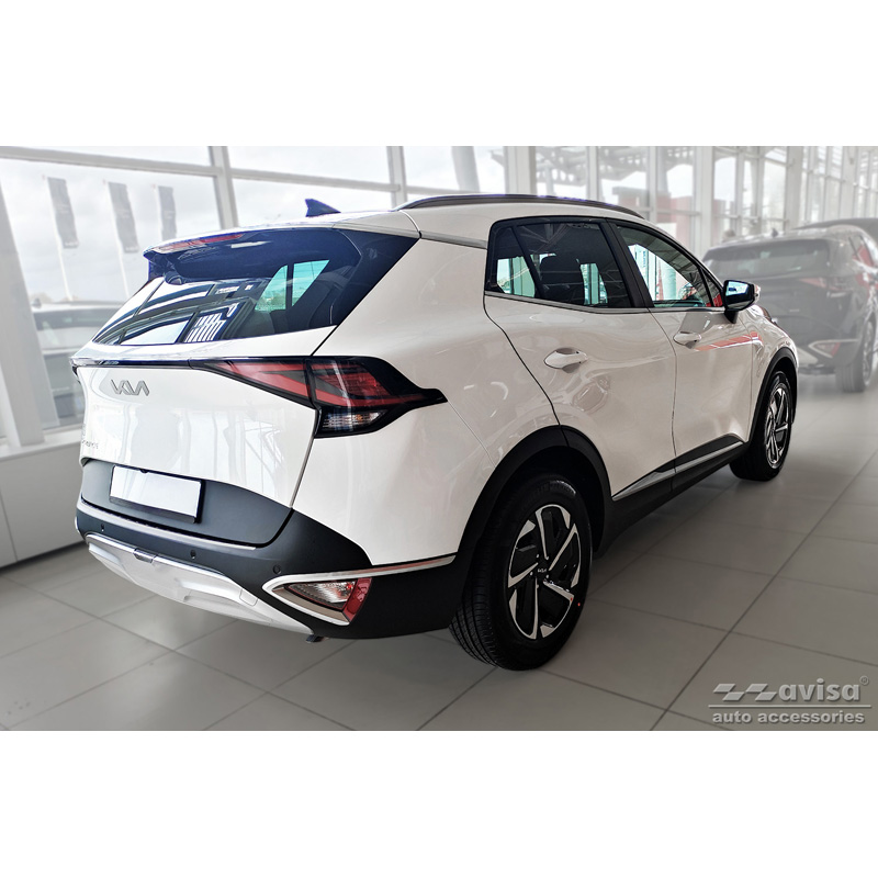 Stainless Steel Rear bumper protector  Kia Sportage V 2021- 'Ribs'