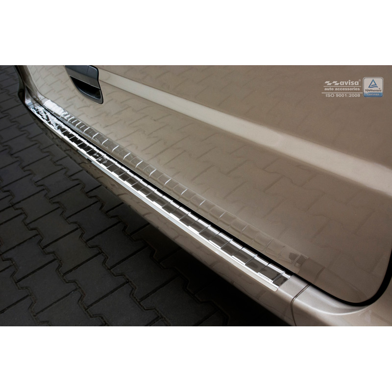 Chrome Stainless Steel Rear bumper protector  Mercedes Vito / Viano 2003-2014 'Ribs'