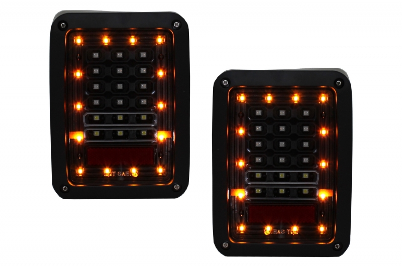 Taillights Jeep Wrangler JK (2007-2017) Black