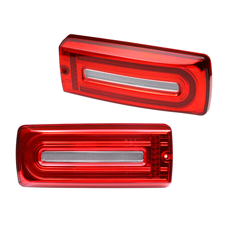 Set LED Tail Lights  Mercedes G-Class W463 G500/G550/G55/G63 AMG 1999-2018 - Red/Clear - incl. Dynamic Running Light