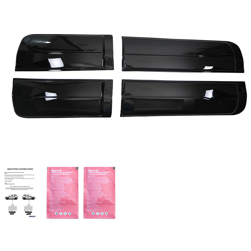 Body Cladding  Ford Ranger T6/T7/T8 2012-2022 - Gloss black