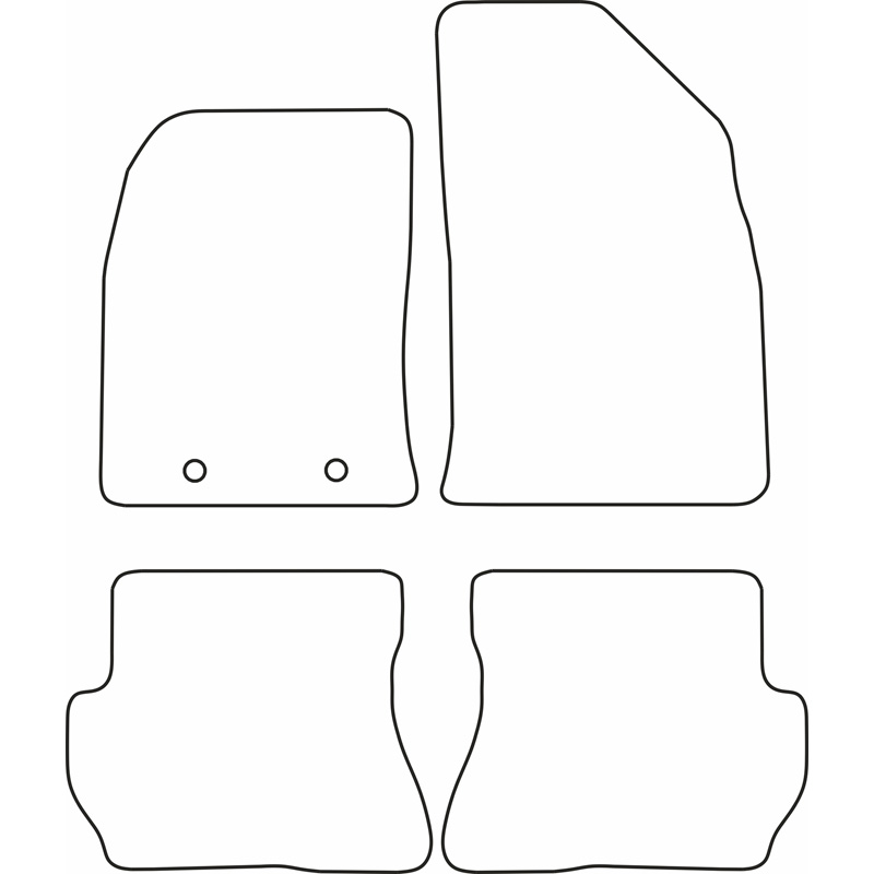 Set velour car mats  Ford Fiesta 2005-2008