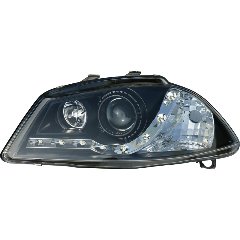 Set Headlights in DRL-Look  Seat Ibiza/Cordoba 6L 2002-2008 - Black