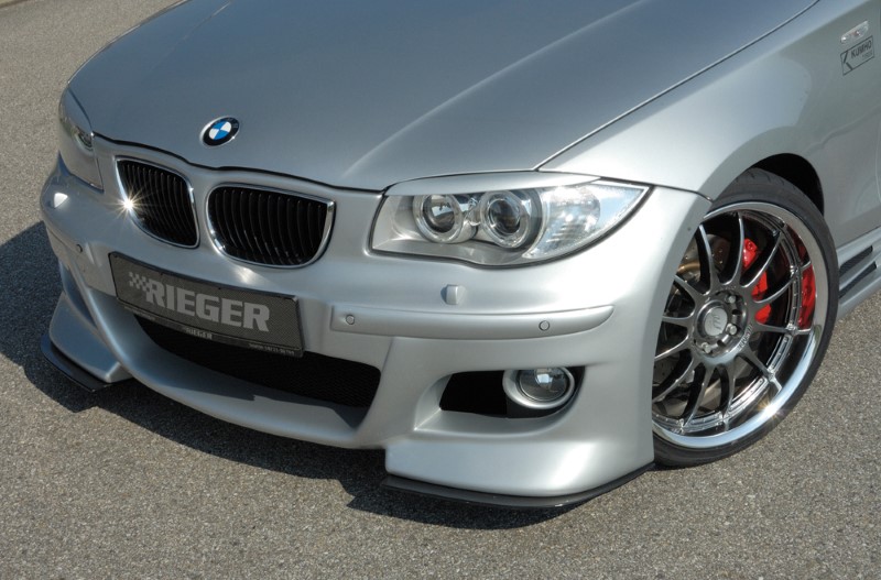 Spoilerzwaard Carbon voor Frontbumper BMW E87 Rieger