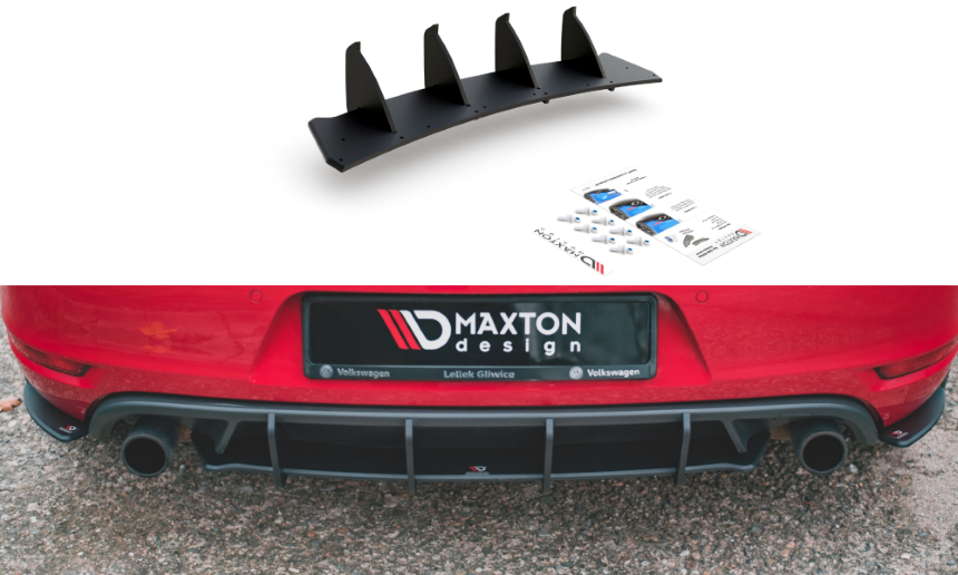 Race Diffuser passend voor VW Golf 6 GTI Maxton Design v.2
