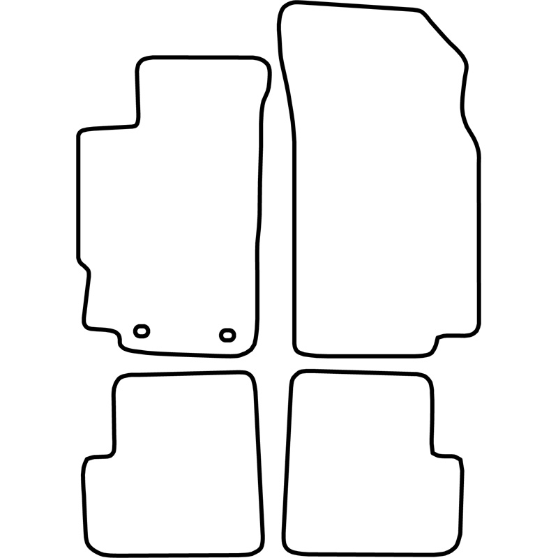 Set velour car mats  Peugeot 406 1995-2004
