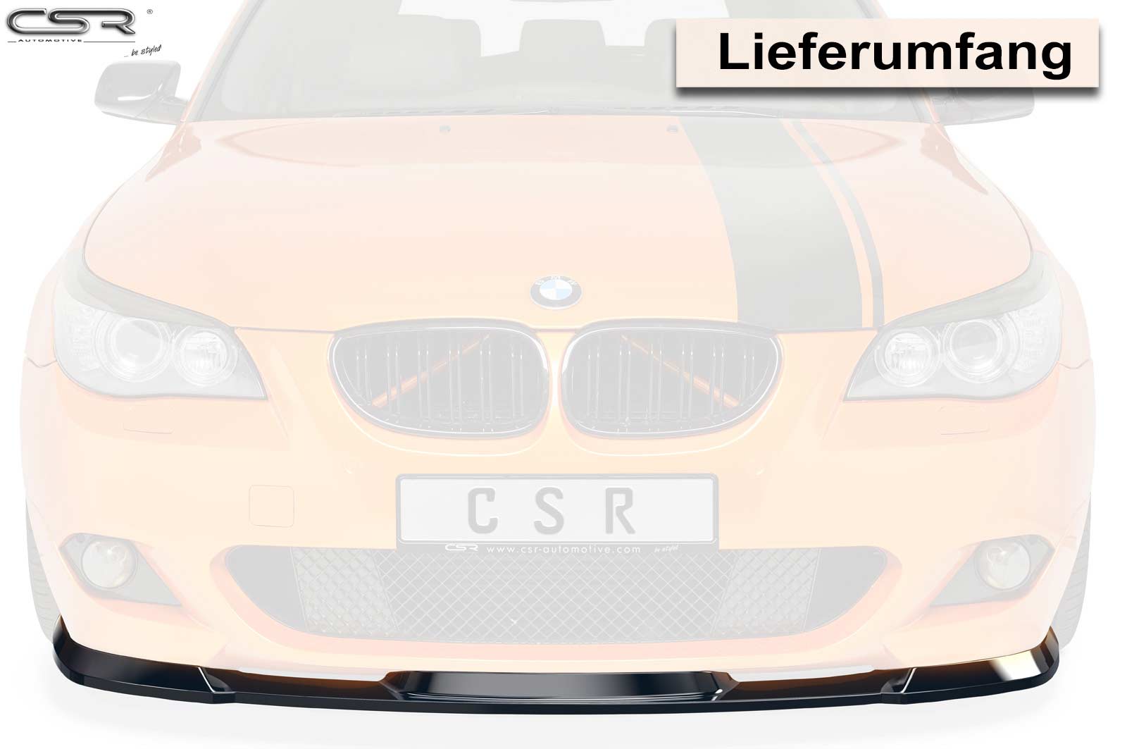 Voorspoiler passend voor BMW 5er E60/E61 M-pakket CSR