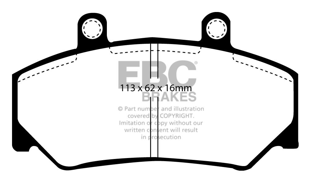 EBC Brakes VOLVO 940 2.4 TD 90-97 Remblokken voorzijde
