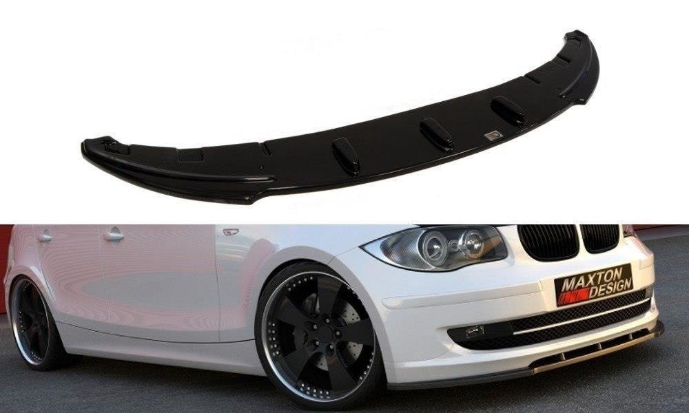 Voorspoiler passend voor BMW 1-Serie E81/E87 2007-2011 Facelift Gloss Black