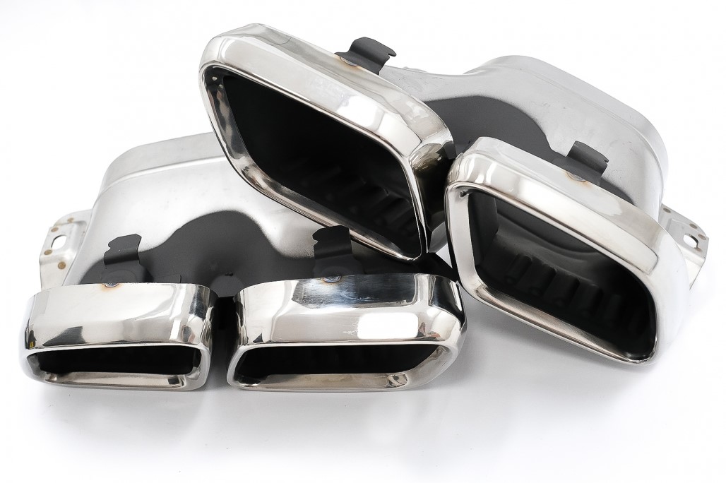 Diffuser passend voor Mercedes GLC X253 (2020-..) Facelift GLC63 incl. Uitlaat Stukken