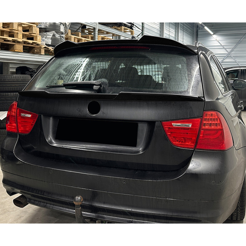 Roof spoiler (Spoiler Cap)  BMW 3-Series E91 Touring 2005-2012 (ABS Glossy Black)