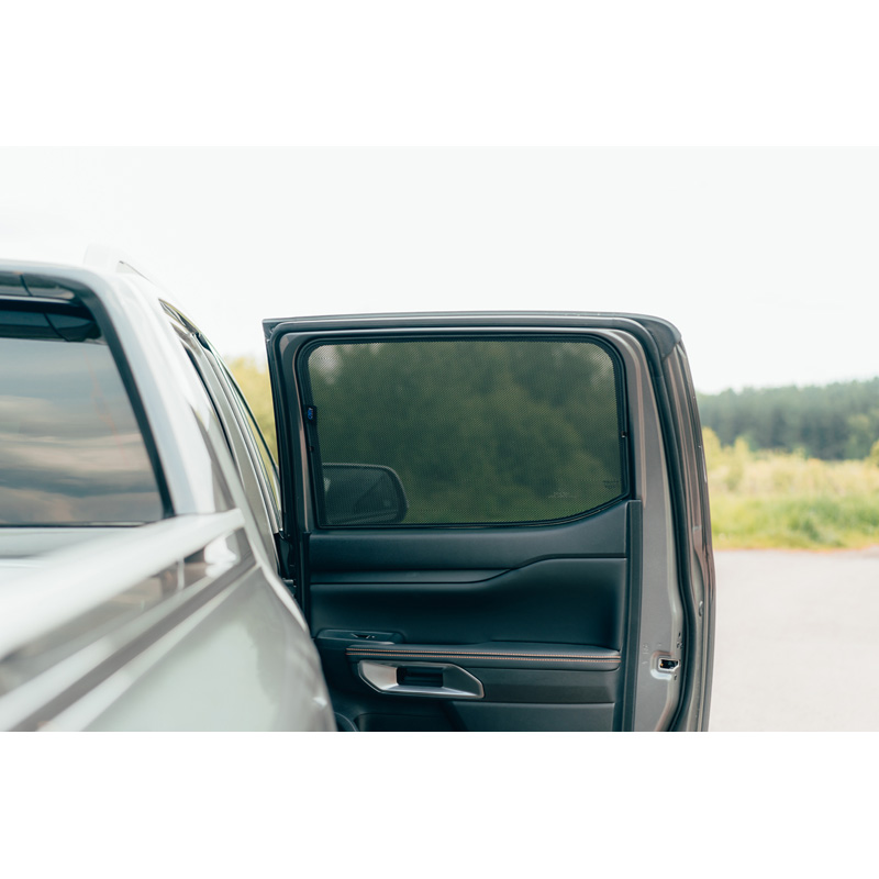 Set Car Shades (rear side doors)  Ford Ranger 4 doors 2023- (2-pieces)