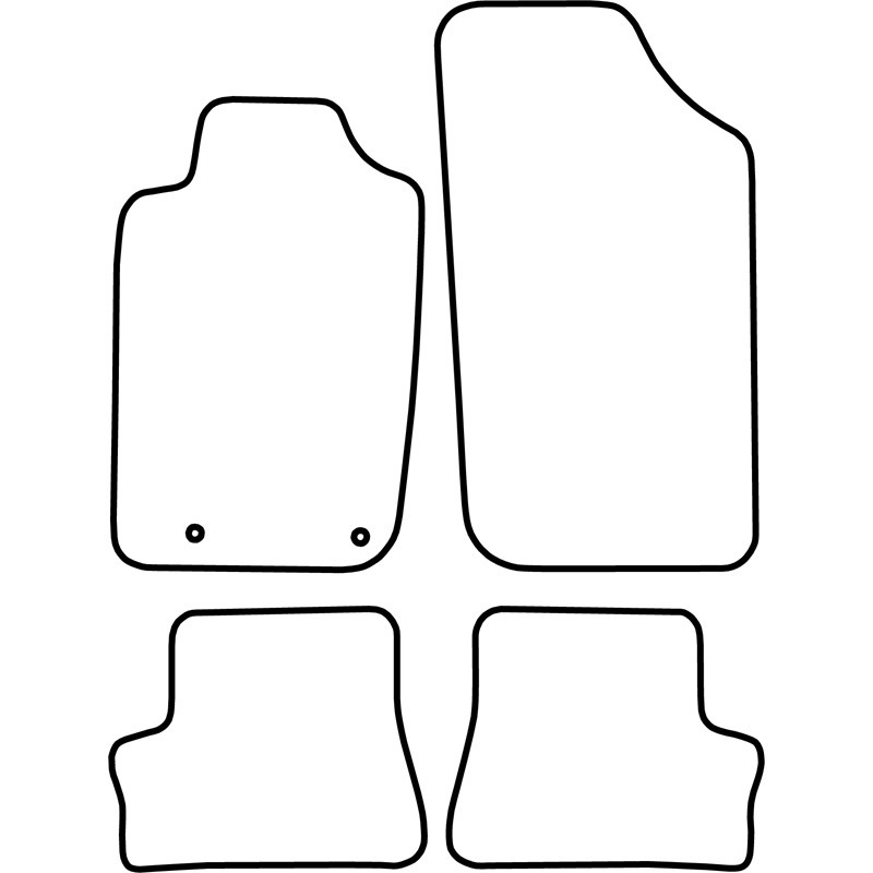 Set car mats  Peugeot 206 CC 2001-2007